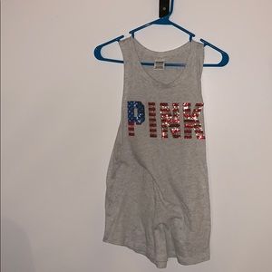 PINK American flag tank